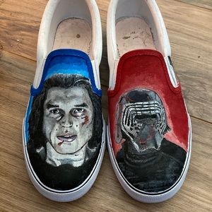 Hand painted kylo ren and Ben solo sneakers